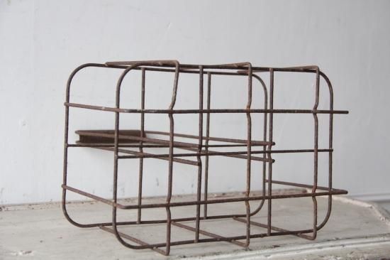 フランスアンティーク ボトルキャリー6本用 - L'atelier Brocante