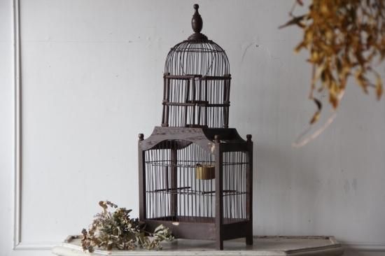 フランス アンティーク Bird Cage 鳥かご オブジェ テーブル