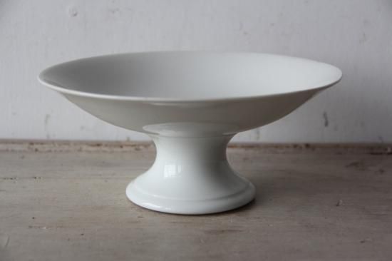 フランスアンティーク 白のコンポティエ - L'atelier Brocante フランスアンティーク 白のコンポティエ - L'atelier Brocante