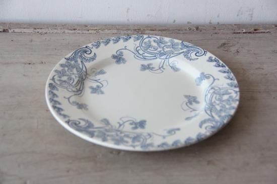 【美品】 アンティークプレートterre de fer Pierrefonds TERRE DE FERプレート【B】フランスアンティーク食器