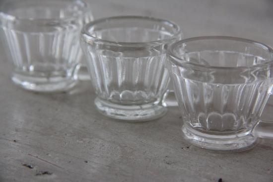 フランスアンティーク すずらん カラフとミニコップ 工芸品コップ可愛い