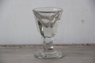 フランスアンティーク  吹きガラスのリキュールグラス