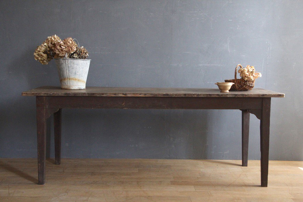フランスアンティーク 木製ダイニングテーブル E - L'atelier Brocante