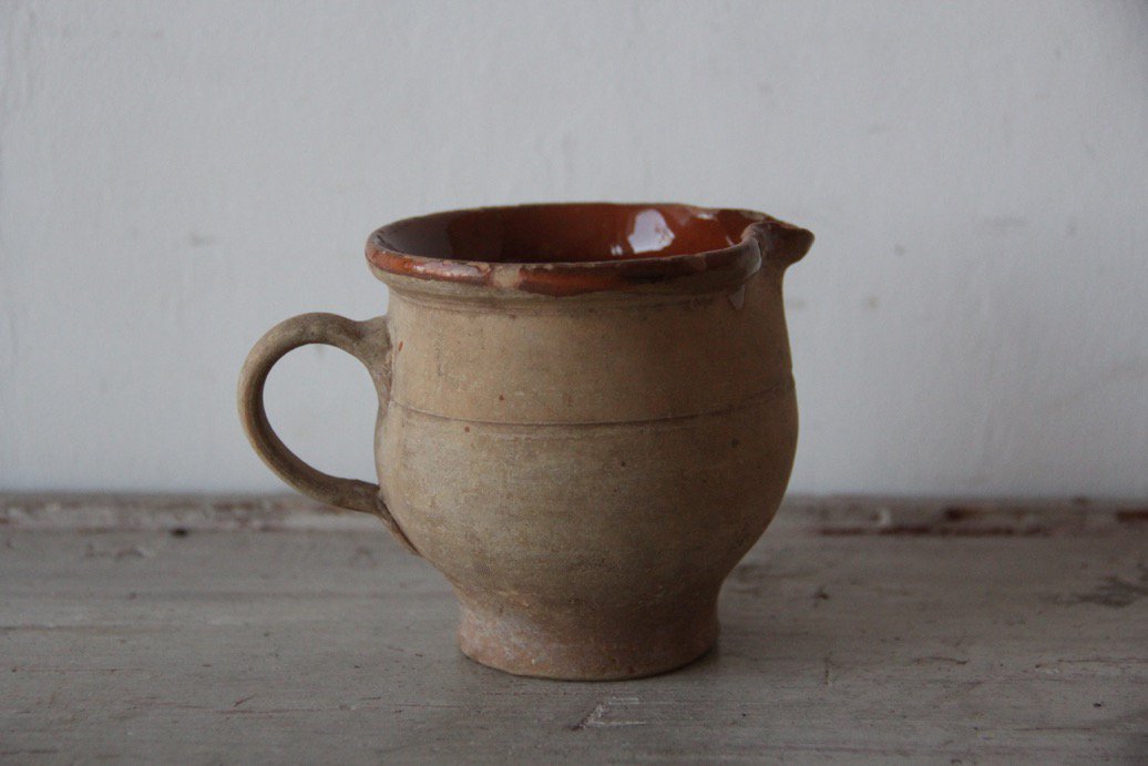 アンティーク 陶器の小さなピシェ - L'atelier Brocante / ラトリエ