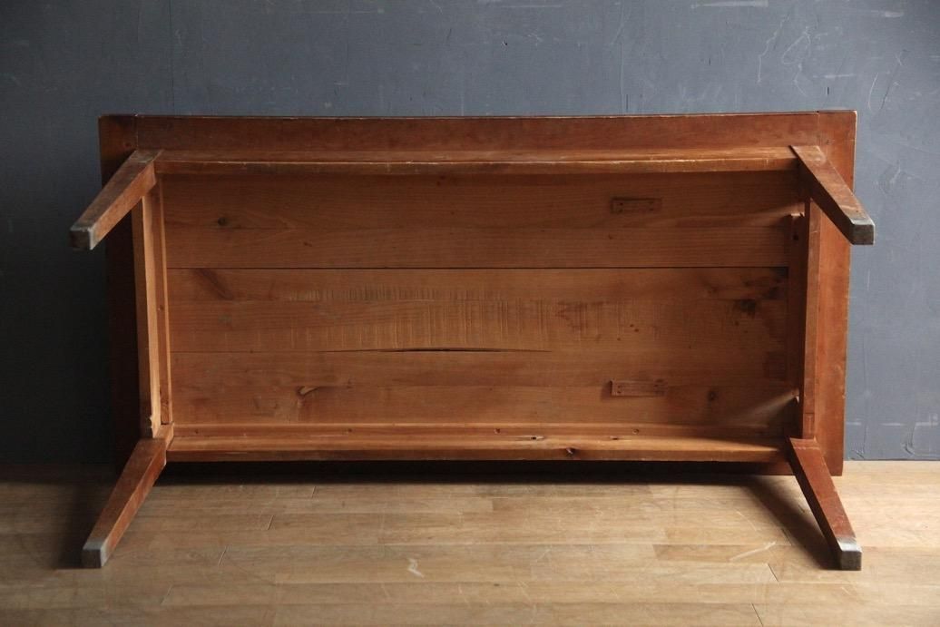 hold】フランスアンティーク 木製ダイニングテーブル - L