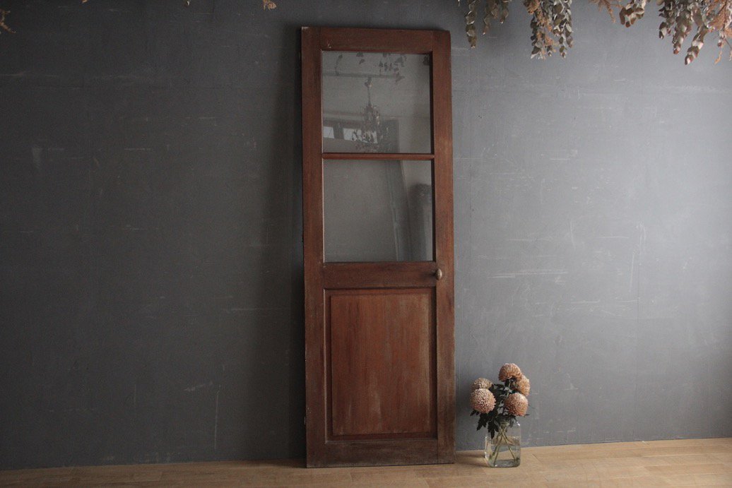 フランスアンティーク ガラス入り木製のドア B - L'atelier Brocante