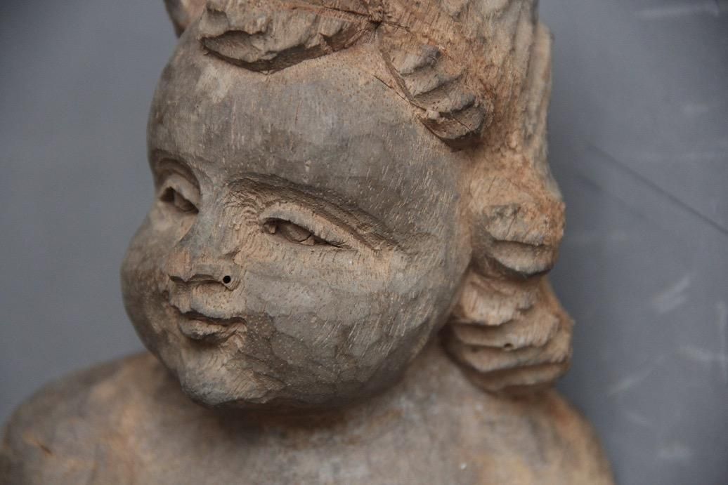 フランスアンティーク 天使の木彫りオーナメント A - L'atelier