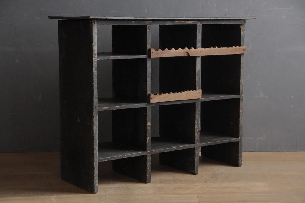 新品本物 フランスアンティーク 黒の木製棚 - L'atelier Brocante その他