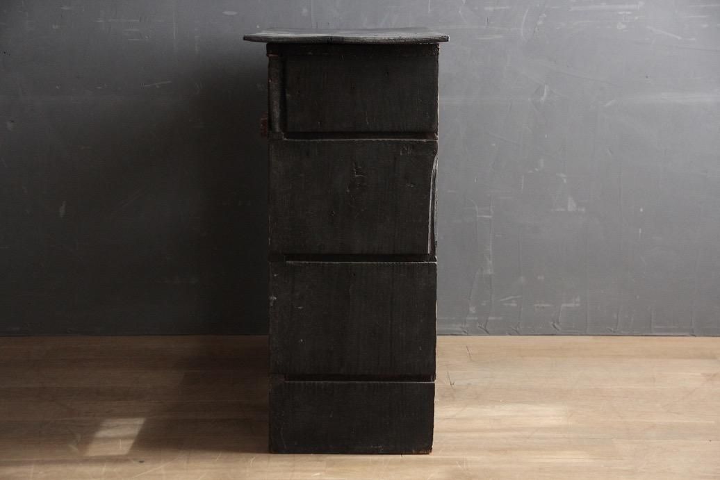 フランスアンティーク 黒の木製棚 - L'atelier Brocante / ラトリエ