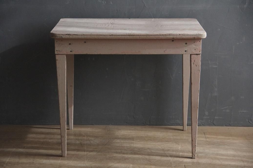 フランスアンティーク ブロカントな雰囲気漂うシャビードペイントデスク ワークデスク テーブル パソコン机｜Antiques Knock