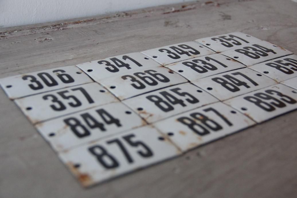 フランスアンティーク ホーローのナンバープレート - L'atelier