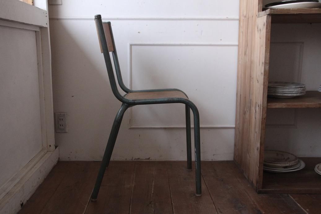 鉄フレームのスクールチェア タイプI-l - L'atelier Brocante