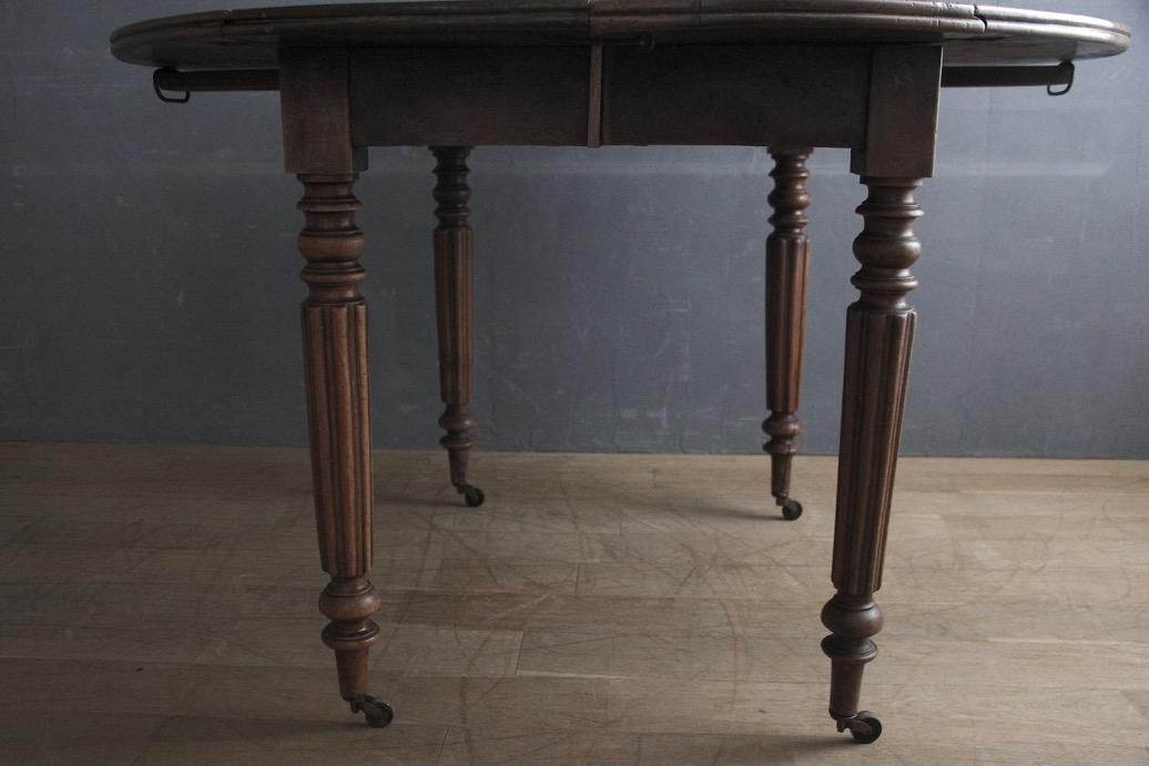 HOLD】フランスアンティーク キャスター付きバタフライテーブル - L