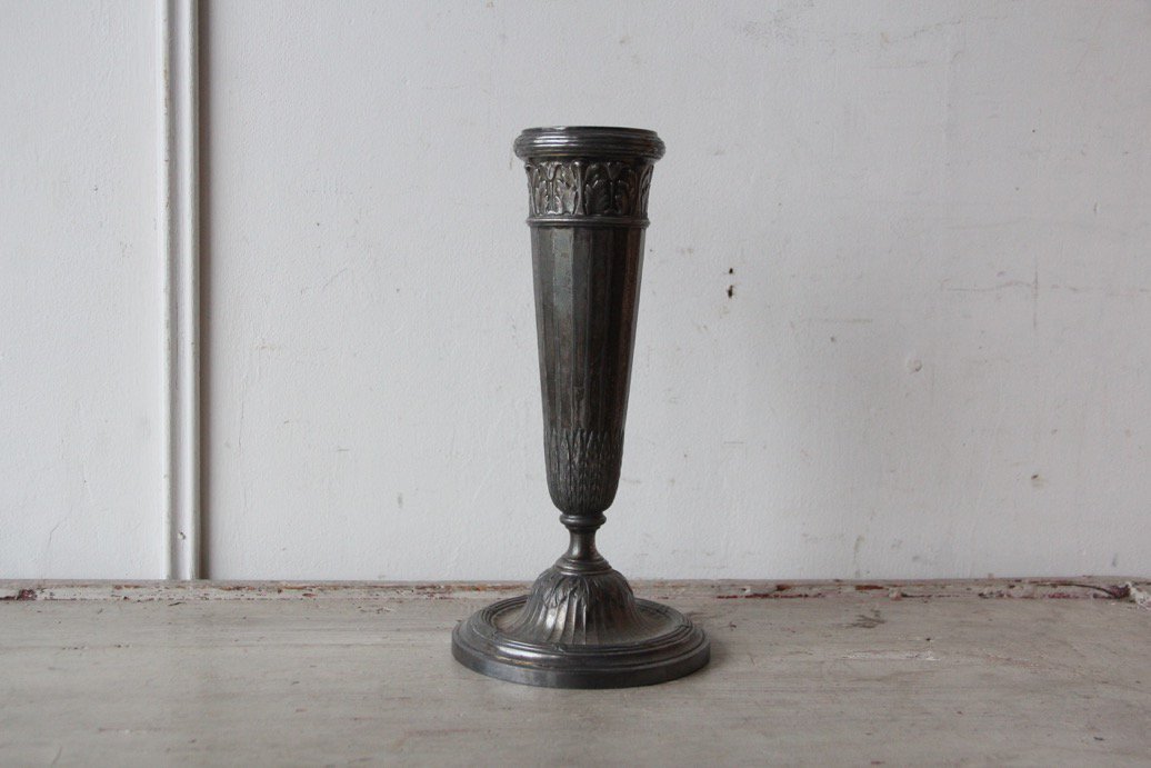 シルバープレートのフラワーベース/花瓶