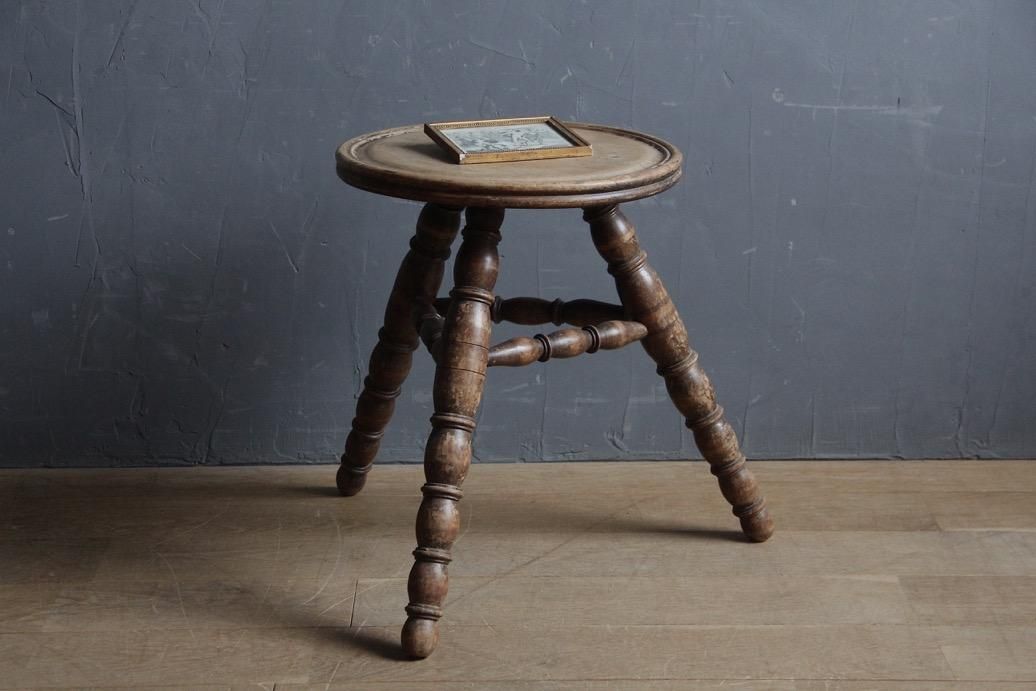 フランスアンティーク　スツール フランスアンティーク 木製のスツールC | 店舗什器にオススメ