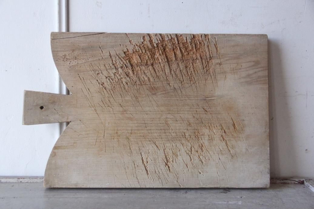 フランスアンティーク ブロカント 木製ハンドル付きカッティング