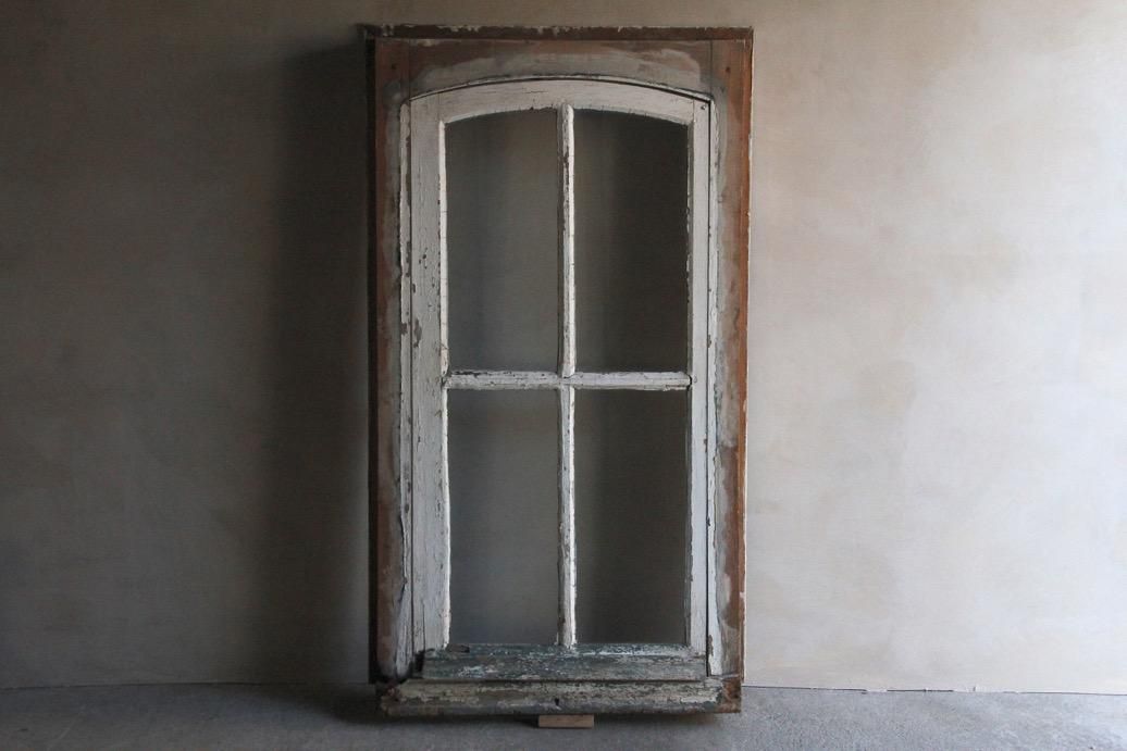 アンティーク/フランス/古材/窓枠/窓/アーチ窓/店舗什器/② フランスアンティーク建具 アンティークアーチ窓.B フレンチスタイル