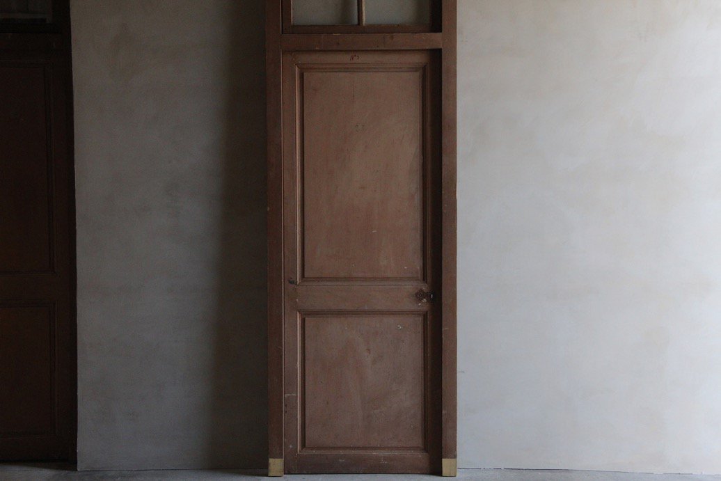フランスアンティーク 木製の窓付き室内ドア/枠付き | 風合い豊かな 