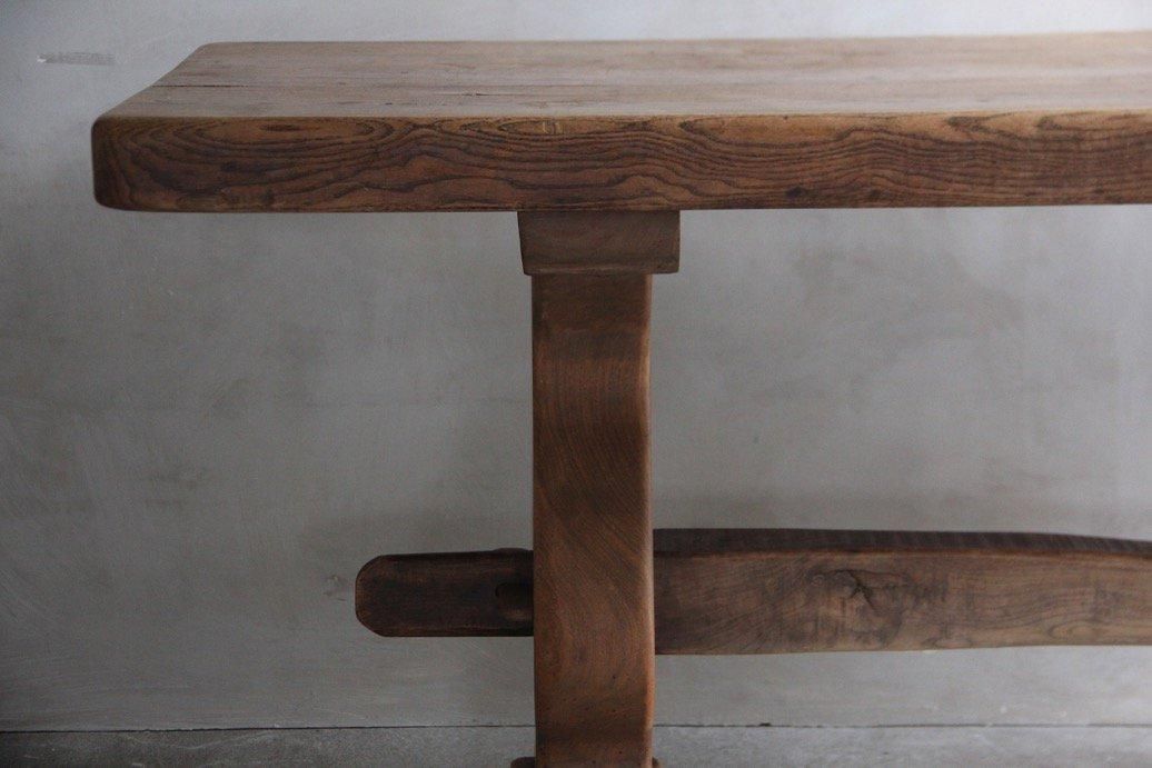 フランスアンティーク 木製のダイニングテーブル | 組立式 - L