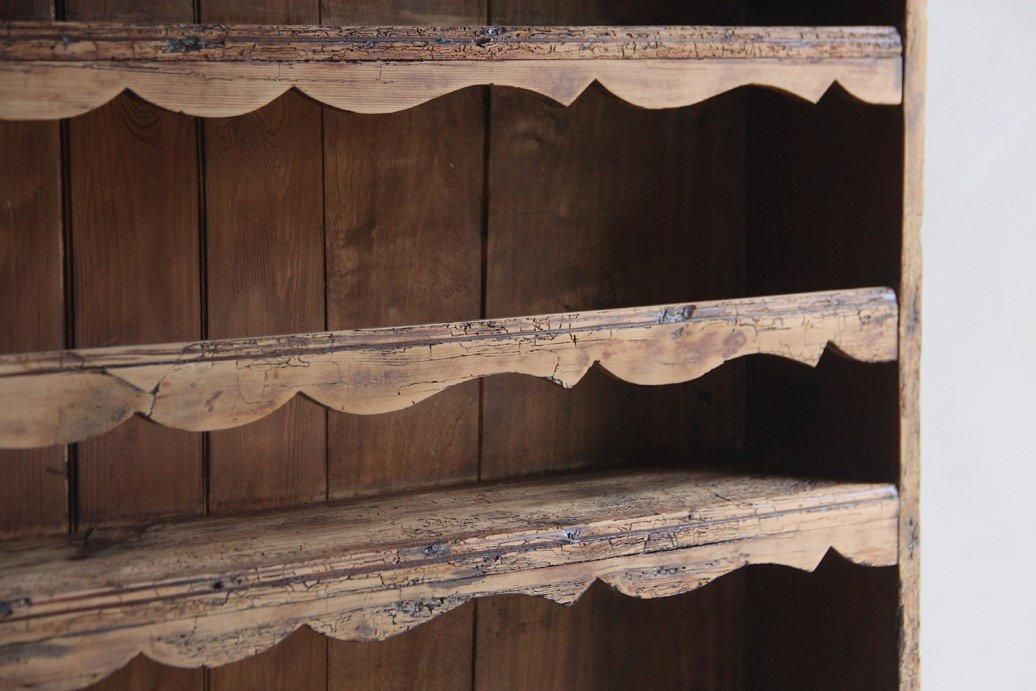 フランスアンティーク 木製カップボード | オープンシェルフ - L