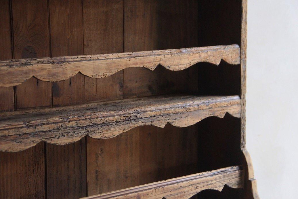 フランスアンティーク 木製カップボード | オープンシェルフ - L