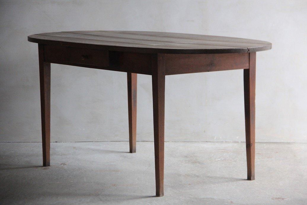 ☆フランスアンティークダイニングテーブル 幅87×奥88×高77cm アンティーク ダイニングテーブル 4本足 天板