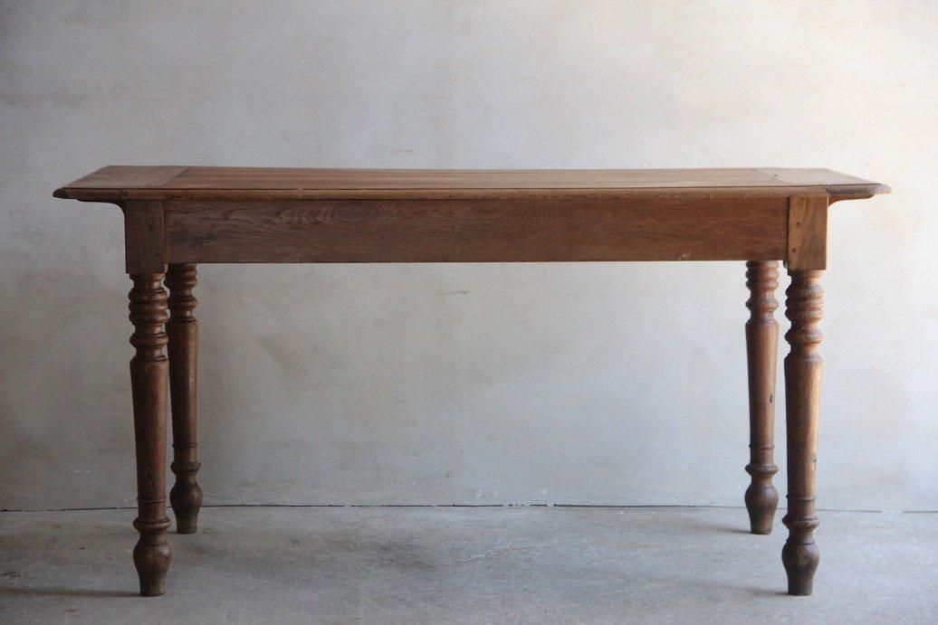 フランスアンティーク|木製テーブルG - L'atelier Brocante