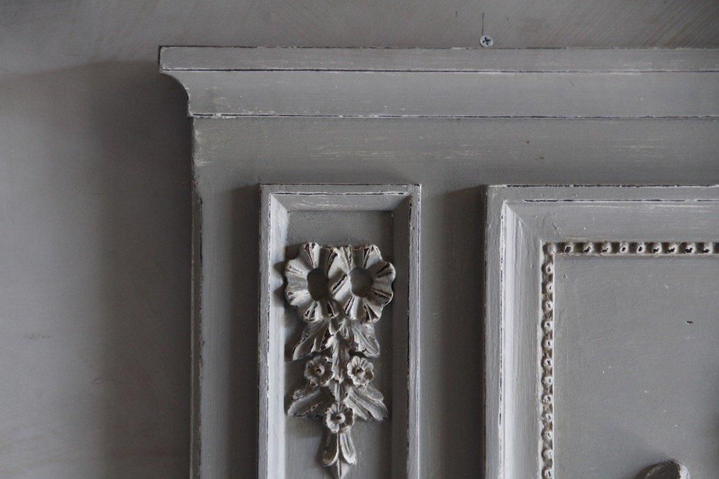 L3705-212 フランスアンティーク ミラー デコラクティブ 全身鏡