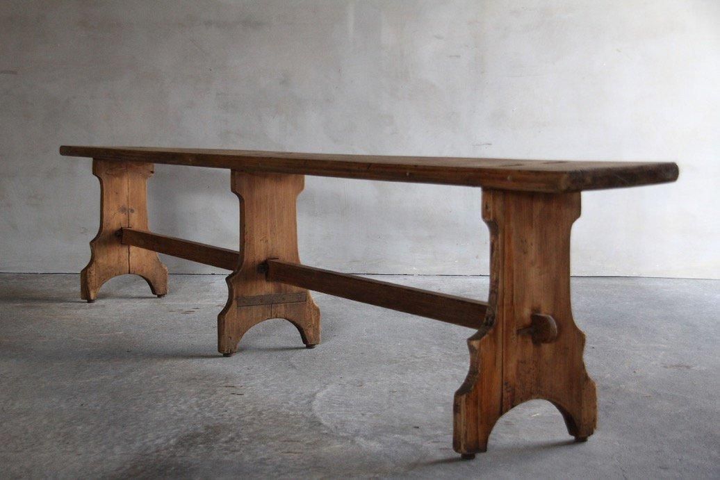 フランスアンティーク木製ベンチ|家具 - L'atelier Brocante
