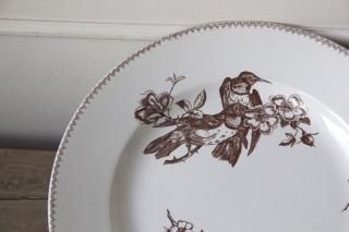 フランスアンティーク|小鳥大皿 - L'atelier Brocante