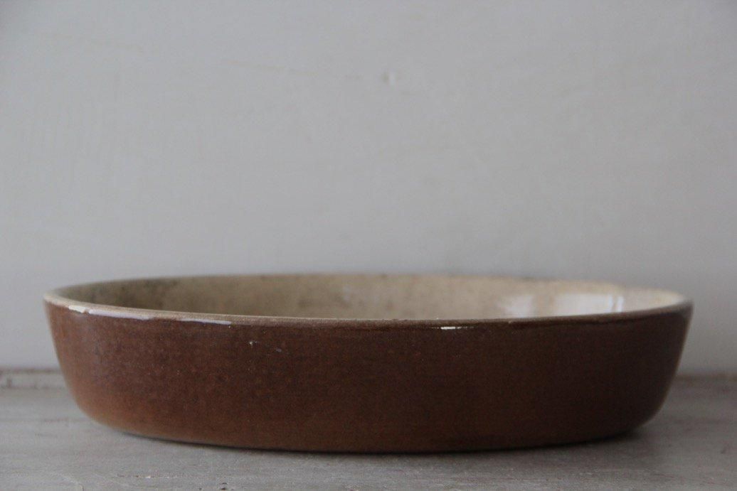 フランスアンティーク　テラコッタオーブン皿 フランスアンティーク 南仏テラコッタのオーブン皿 グラタン皿