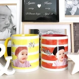 マグカップ 父の日におすすめ こどもの写真入りマグカップ ベビフル
