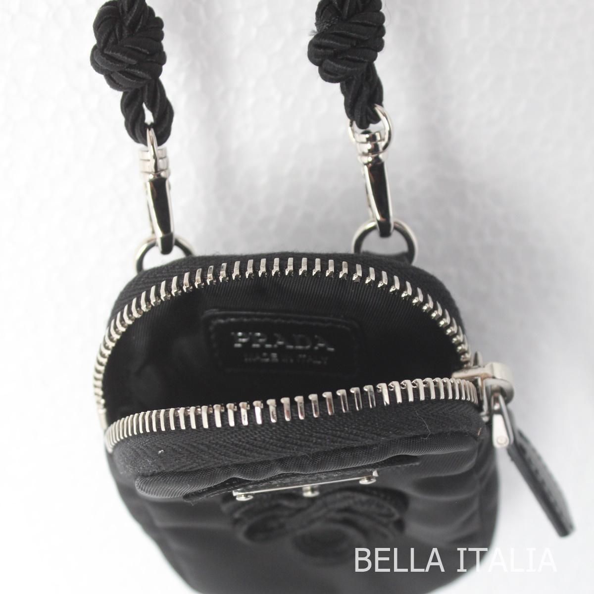 PRADA プラダ レディース ポシェット ミニショルダーポーチ 黒 PRADA プラダ レディース ポシェット ミニショルダーポーチ 黒