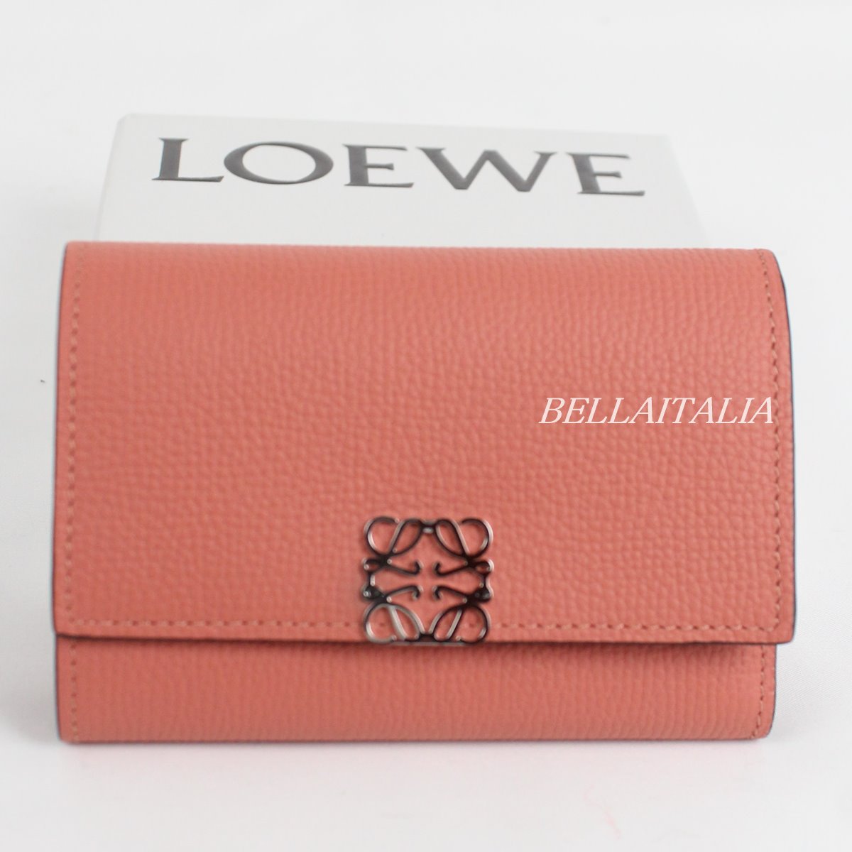 LOEWE SQUARE ZIP WALLET アナグラム ピンクチューリップ - メルカリ