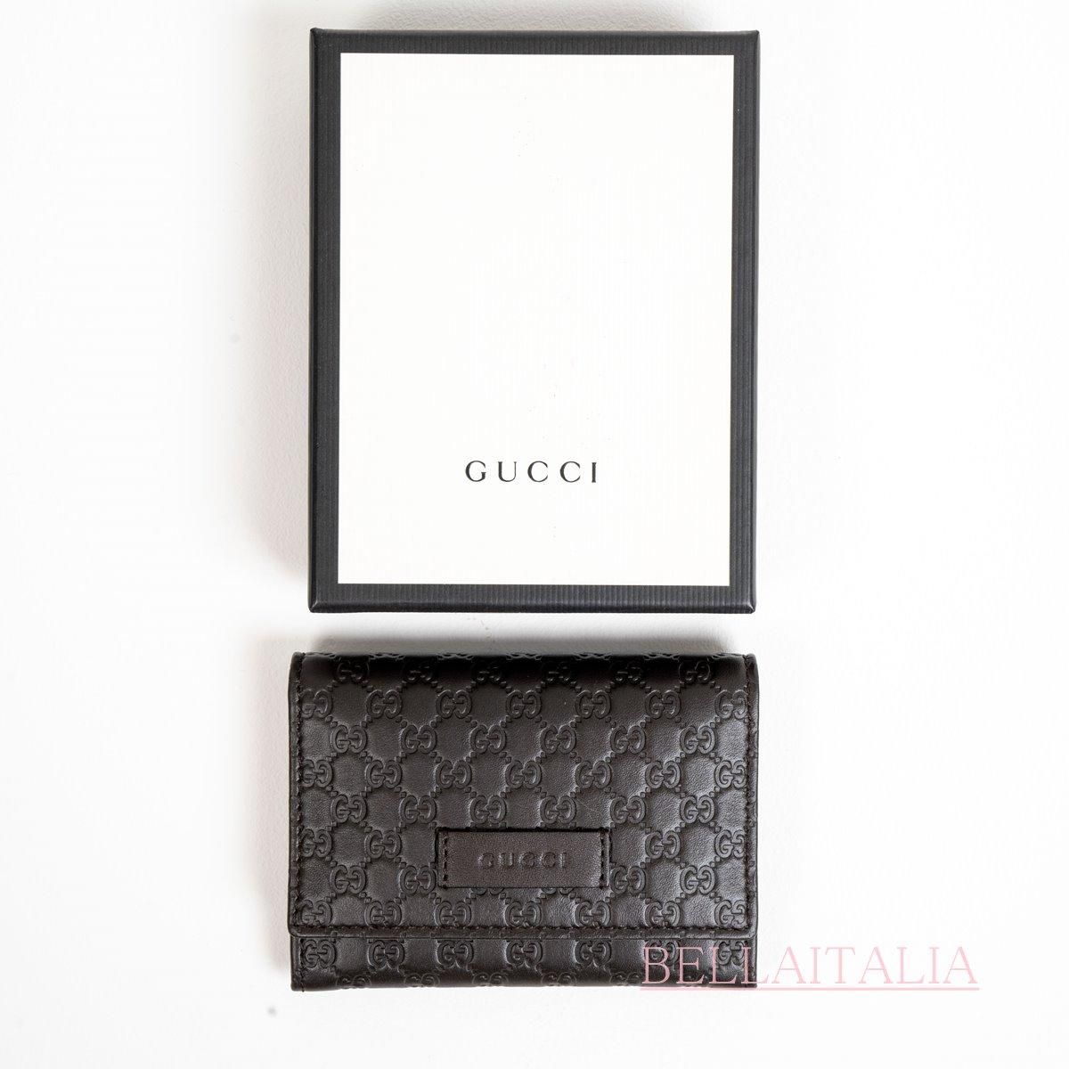 グッチ 男女兼用 GUCCI カードケース コインケース GG マイクロシマ 