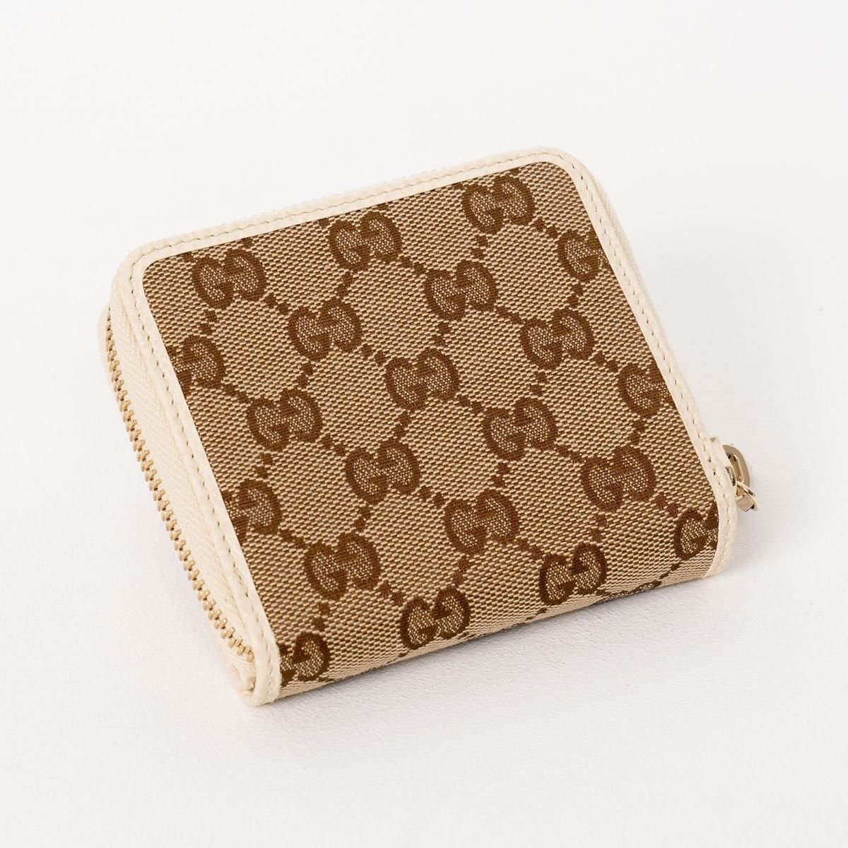 グッチ レディース GUCCI 財布 折りたたみ 2つ折り キャンバス地 グッチ レディース GUCCI 財布 折りたたみ 2つ折り キャンバス地