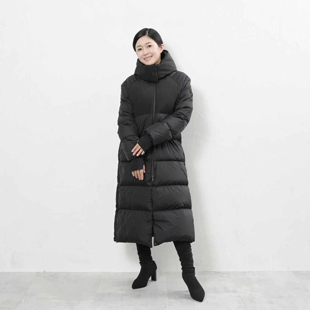 モンクレール レディース ダウン MONCLER ロング 黒 無地 フード モンクレール レディース ダウン MONCLER ロング 黒 無地 フード