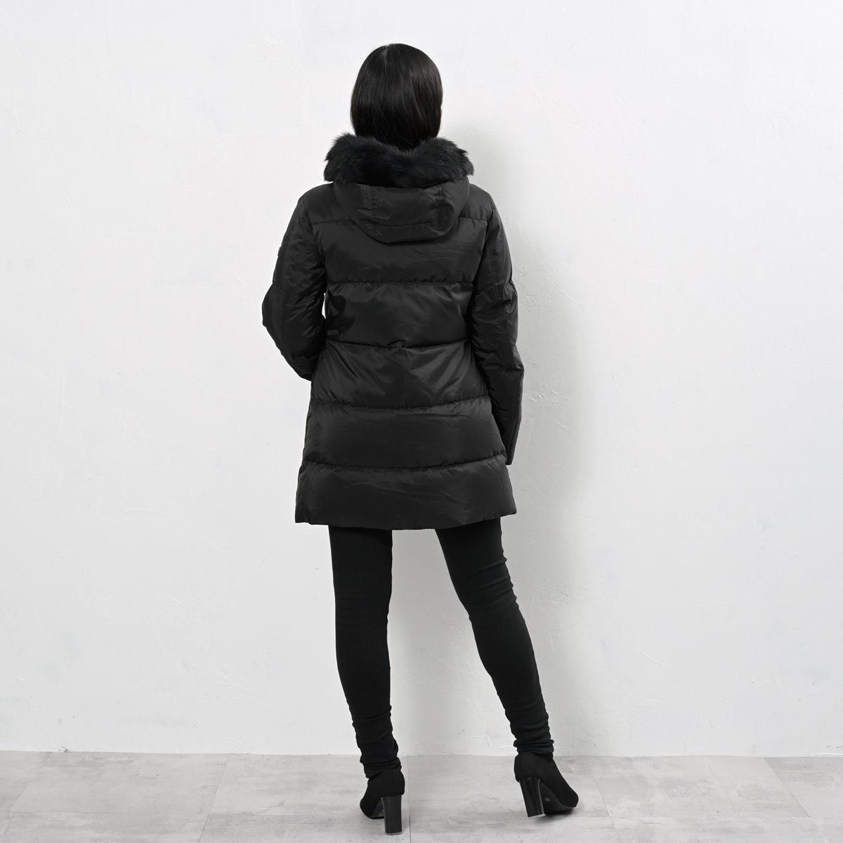 プラダ ダウン PRADA レディース コート ジャケット ファー フード