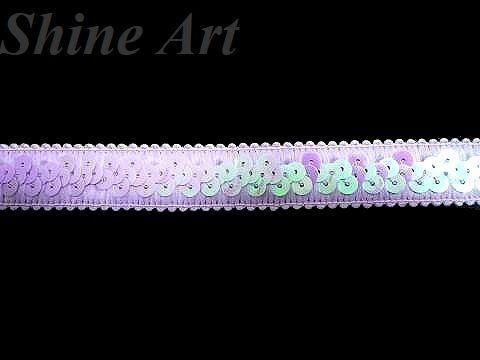 ストレッチ スパンコール ブレード デコレーショントリム パープルオーロラ Shine Art シャインアート ジュエル ファブリック ストレッチ生地 装飾品販売 ストレッチ スパンコール ブレード デコレーショントリム パープルオーロラ Shine Art シャインアート ジュエル ファブリック ストレッチ生地 装飾品販売
