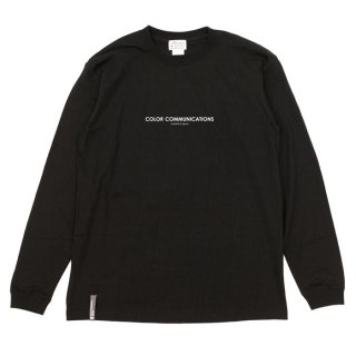 <img class='new_mark_img1' src='https://img.shop-pro.jp/img/new/icons25.gif' style='border:none;display:inline;margin:0px;padding:0px;width:auto;' />color communications LONG SLEEVE T HP HEADER  BLACK
