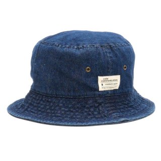 <img class='new_mark_img1' src='https://img.shop-pro.jp/img/new/icons25.gif' style='border:none;display:inline;margin:0px;padding:0px;width:auto;' />color communications COTTON TAG BUCKET DENIM HAT OG BLUE