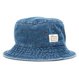 <img class='new_mark_img1' src='https://img.shop-pro.jp/img/new/icons25.gif' style='border:none;display:inline;margin:0px;padding:0px;width:auto;' />color communications COTTON TAG BUCKET DENIM HAT DARK BLUE