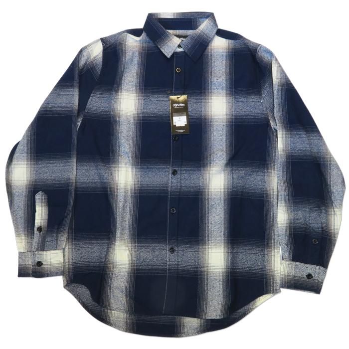 saga outer wear ネルシャツ風ウェア　Lサイズ シャカウェア プレイド フランネル オーバーシャツ メンズ