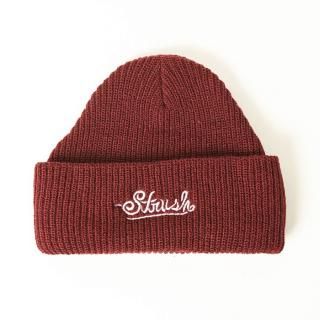 <img class='new_mark_img1' src='https://img.shop-pro.jp/img/new/icons25.gif' style='border:none;display:inline;margin:0px;padding:0px;width:auto;' />STRUSH WHEELS / SIGNATURE EMB BEANIE / MAROON