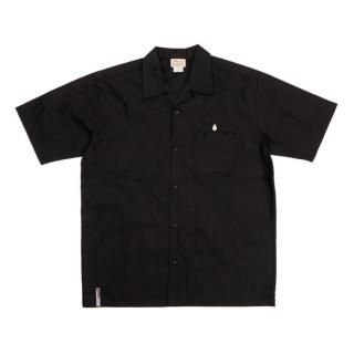 <img class='new_mark_img1' src='https://img.shop-pro.jp/img/new/icons25.gif' style='border:none;display:inline;margin:0px;padding:0px;width:auto;' />COLOR COMMUNICATIONS (顼ߥ˥) DRIP EMB TC TWILL S/S SHIRT - BLACK