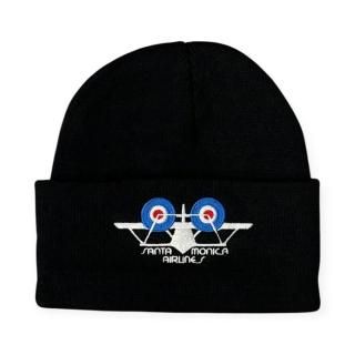 <img class='new_mark_img1' src='https://img.shop-pro.jp/img/new/icons1.gif' style='border:none;display:inline;margin:0px;padding:0px;width:auto;' />SANTA MONICA AIRLINE (󥿥˥饤) BI-PLANE BEANIE BLACK SMA 