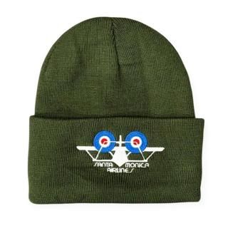 <img class='new_mark_img1' src='https://img.shop-pro.jp/img/new/icons1.gif' style='border:none;display:inline;margin:0px;padding:0px;width:auto;' />SANTA MONICA AIRLINE (󥿥˥饤) BI-PLANE BEANIE OLIVE SMA 