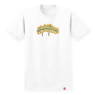 <img class='new_mark_img1' src='https://img.shop-pro.jp/img/new/icons25.gif' style='border:none;display:inline;margin:0px;padding:0px;width:auto;' />SPITFIRE WHEELS (ԥåȥե䡼) / CHROME VENOM T-SHIRTS / WHITE