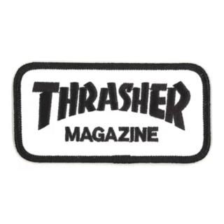 <img class='new_mark_img1' src='https://img.shop-pro.jp/img/new/icons1.gif' style='border:none;display:inline;margin:0px;padding:0px;width:auto;' />THRASHER MAGAZINE (å㡼ޥ) / THRASHER PATCH / WHITE / BLACK