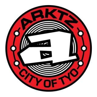ARKTZ / TRAINLINE LOGO STICKER / Metro Red